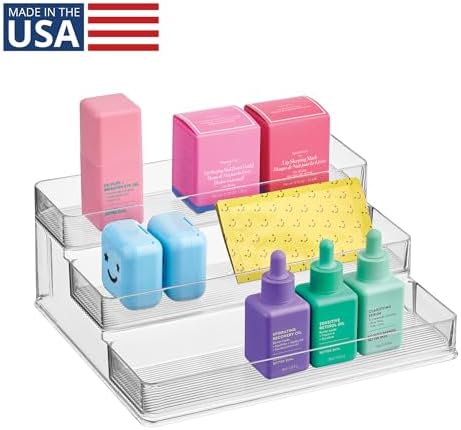 iDesign Nail Polish Organizer, 3-Tier Clear Display Stand