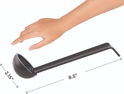Restaurantware 1 Ounce Serving Ladle 1 Hook Handle Portion Ladle