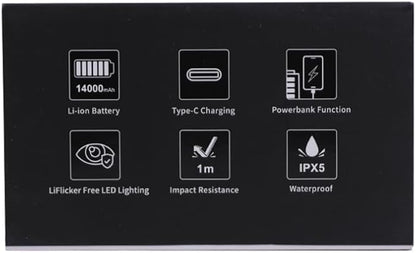 KLARUS CL2 Rechargeable Camping Lantern, 750LM 7 Light Modes Waterproof Foldable Tent Light with Power Supply for Emergency, Camping, Beach, Travel, Power Outages