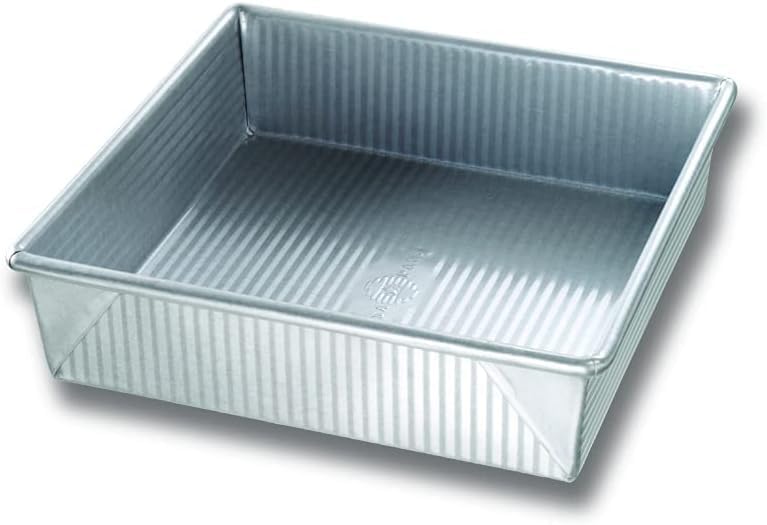 USA Pan Bakeware Nonstick Square Cake Pan, Aluminized Steel, 9-Inch (Pack of 6)