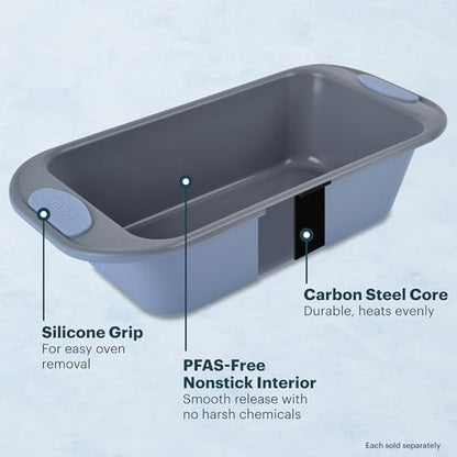 Pyrex 3-Piece Metal Cookie Sheet Bakeware Set, Cerulean