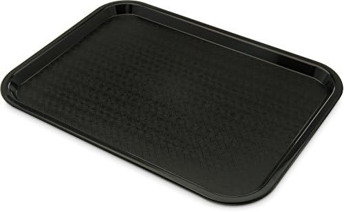 Carlisle Cafe Tray, Fast Food Restaurant Tray, 12 x 16, 1 Ct, Black (Pack of 12)