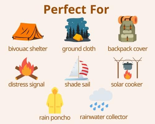 Emergency Mylar Blanket 4 Pack- 7' x 4' 1/3" Thermal Weatherproof Survival Gear- Durable Tearproof Prepper Supplies