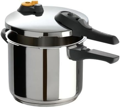 T-Fal Secure Stainless Steel Stovetop Pressure Cooker, 6.3 qt, Induction