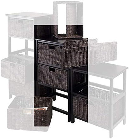 Winsome Omaha Home Storage Rack with 3 Baskets