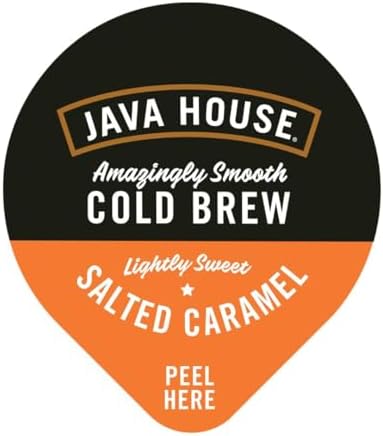 Java House Cold Brew Coffee Concentrate, Salted Caramel, 12 Count