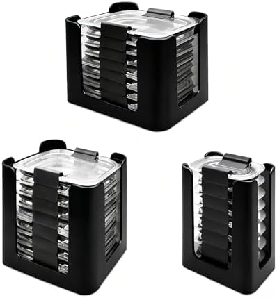 Lid Organizer for Rubbermaid Brilliance,Fits 4.7 & 3.2 Cup,1.3 Cup,0.5 Cup