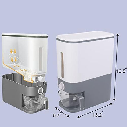 Sooyee 22-25 Lbs Rice Dispenser with Measuring Cup
