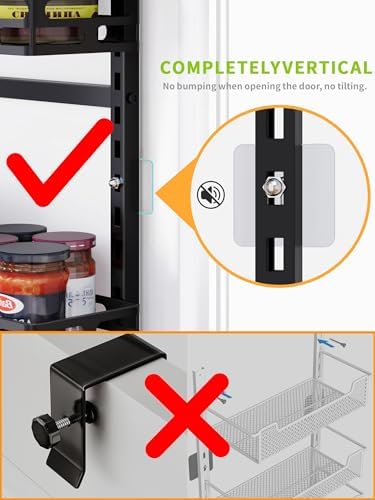 9-Tier Over Door Pantry Rack, Heavy Duty Metal Organizer for Kitchen