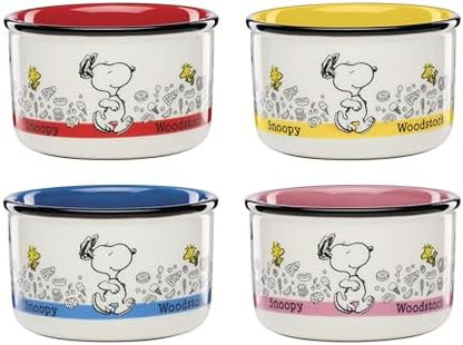 Lenox Chef Snoopy Porcelain Snack Bowls, 12oz, Set of 4