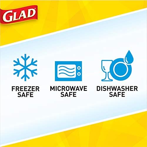 Glad GladWare Mini Round Food Storage Containers, 4 Oz, 8 Count, 12-Pack