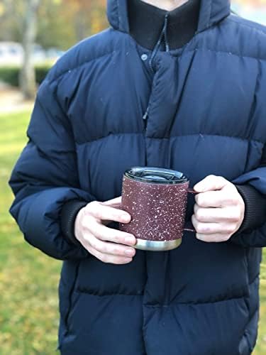 FIFTY/FIFTY 15oz - Navy/White Speckled Camp Mug with Slide Lid