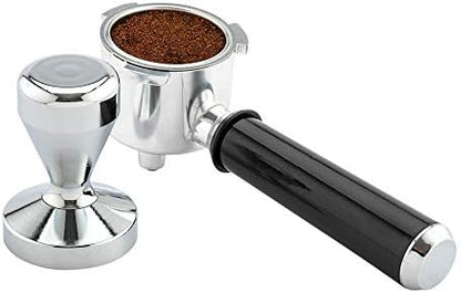 Restaurantware Restpresso 58 Millimeter Espresso Tamper 1 Durable Coffee Tamper - Weighted Base Dishwasher-Safe Silver Stainless Steel Espresso Press Built-In Handle