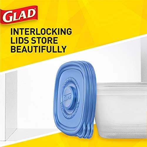Glad GladWare Mini Round Food Storage Containers, 4 Oz, 8 Count, 12-Pack