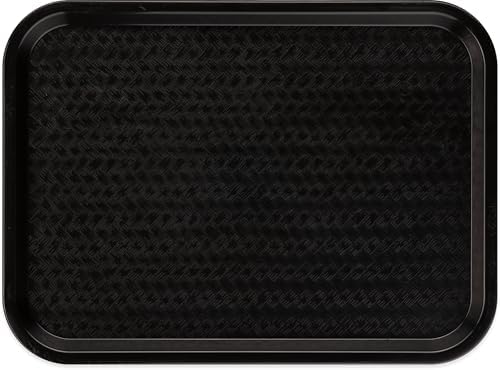 Carlisle Cafe Tray, Fast Food Restaurant Tray, 12 x 16, 1 Ct, Black (Pack of 12)