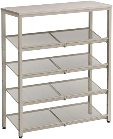 VASAGLE 5-Tier Shoe Rack, Adjustable, Freestanding