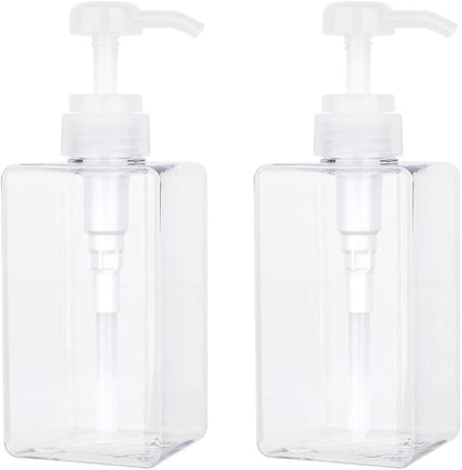 Pump Bottle, Refillable Plastic Empty Lotion Soap Dispenser Liquid Container