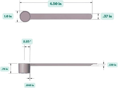 1/2 Tablespoon Long Handle Plastic Measuring Spoon