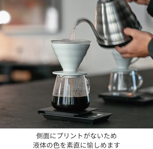 Hario VBS-60 V60 Barista Server, 600 Clear, 20.3 fl oz (600 ml), For 1-5 Cups, Microwavable, Made in Japan
