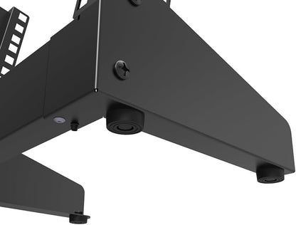 QiaoYoubang 6U Small Desktop Network Rack, 10 inch Mini Open Frame Desktop