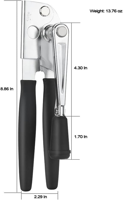 Manual Can Opener with Soft Handles, Commercial Can Openers Heavy Duty