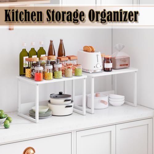 MARTY Countertop Organizer,17.1"x12.4", Cabinet Organizer Microwave Stand