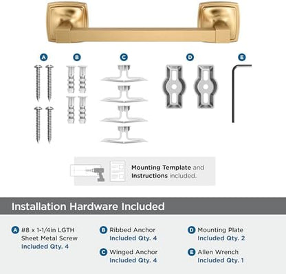 Amerock Stature 8" Champagne Bronze Towel Bar