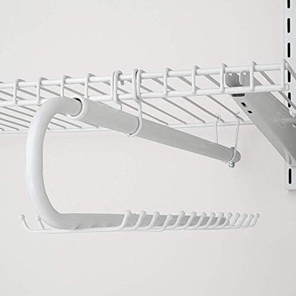 Rubbermaid Configurations Tie & Belt Organizer, White, Accessory Organization System and Storage, for Home/Closet/Bathroom