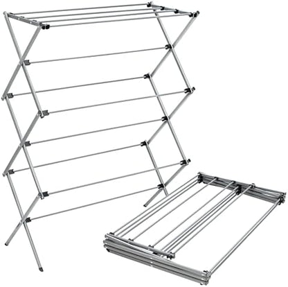 Honey-Can-Do Oversized Collapsible Clothes Drying Rack, 35", 50 lb, Grey