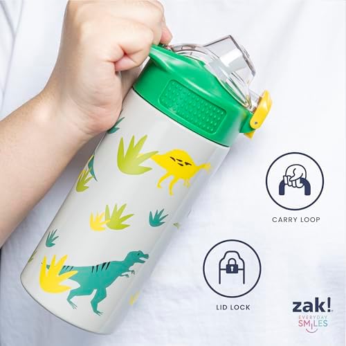 Zak Designs Star Wars Grogu Sage 19oz Leak-Proof Straw Kids Water Bottle
