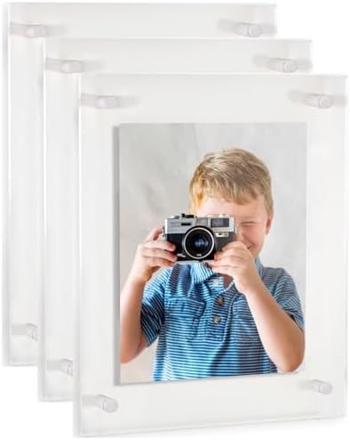 ArtToFrames 20x30 Inch Double Panel Floating Acrylic Picture Frame comes