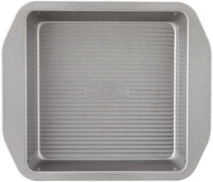 USA Pan 12-Cup Muffin Pan and 8-Inch Square Cake Pan Aluminized Steel Bakeware Set