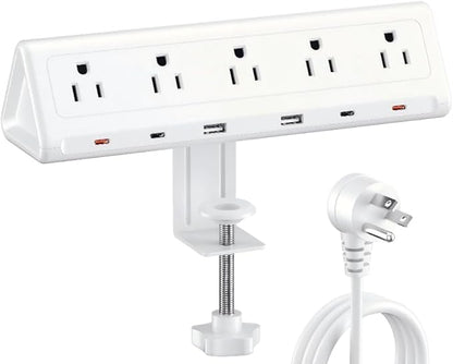 10 FT Desk Clamp Power Strip
