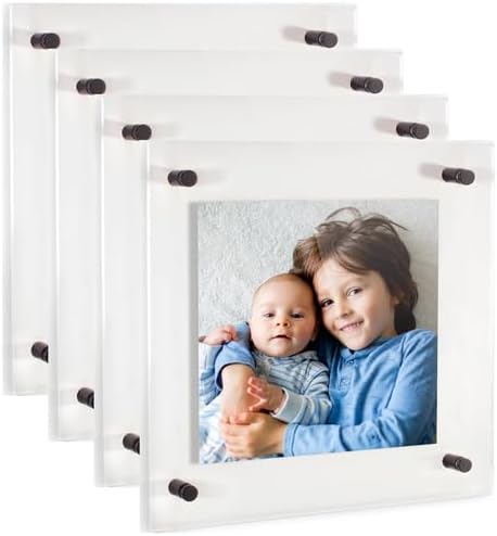ArtToFrames 26x26 Inch Double Panel Floating Acrylic Picture Frame comes
