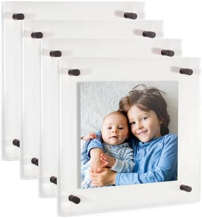 ArtToFrames 26x26 Inch Double Panel Floating Acrylic Picture Frame comes