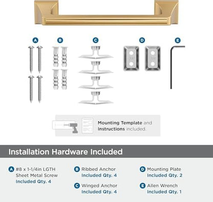 Amerock Mulholland 9" Champagne Bronze Towel Bar
