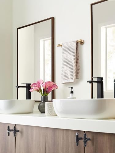 Amerock Arrondi 9" Champagne Bronze Towel Bar