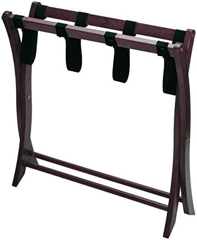 Winsome Scarlett Luggage Rack, for Guest Room, Foldable, No Assembly, Espresso