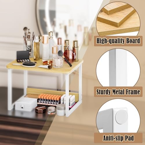MARTY Countertop Organizer,17.1"x12.4", Cabinet Organizer Microwave Stand