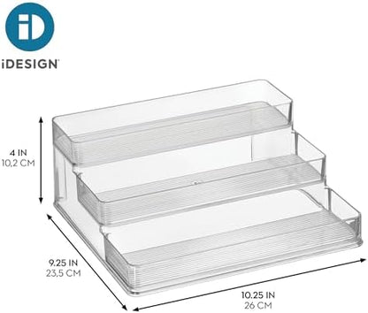 iDesign Nail Polish Organizer, 3-Tier Clear Display Stand
