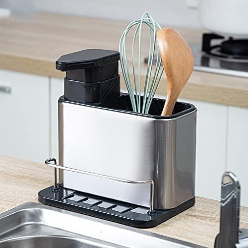 Dish Soap Dispenser 3-in-1 Sponge Holder