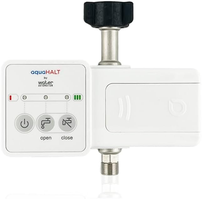 aquaHALT FLIP Smart Home Water Toilet Leak Detector Alarm and Automatic Shut
