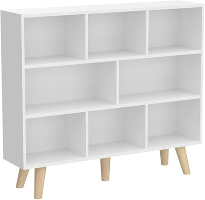 IOTXY Wooden Open Shelf Bookcase