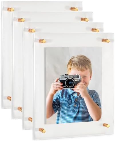 ArtToFrames 18x24 Inch Double Panel Floating Acrylic Picture Frame comes