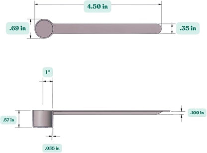 1/2 Teaspoon Long Handle Plastic Measuring Spoon
