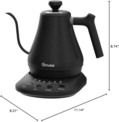 Govee Smart Electric Kettle, WiFi Variable Temperature Gooseneck Pour Over