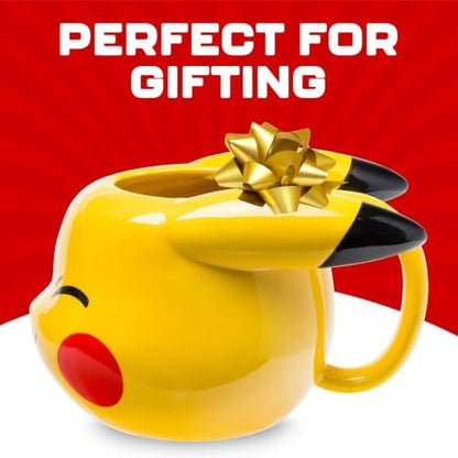 Silver Buffalo Pokémon Pikachu Wink, 3D Sculpted Mug, 20oz