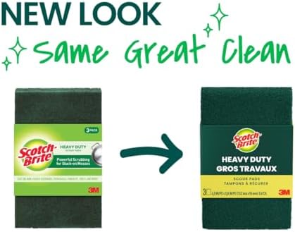 Scotch-Brite Heavy Duty Scouring Pad, 3 Pack