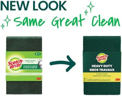 Scotch-Brite Heavy Duty Scouring Pad, 3 Pack