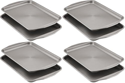 Circulon Nonstick Bakeware Set, Cookie Sheets for Baking Nonstick, 1-Piece, Gray (Pack of 8)